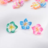 Mixed Flower Shape Polymer Clay Spacer Beads for DIY Jewelry Making
