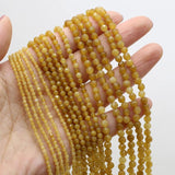 Faceted Round Natural Stone Beads Loose Isolation Beads