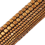Copper Hematite Cube Spacer Beads for Jewelry Making