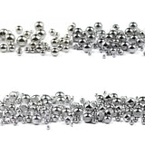 Stainless Steel Spacer Round Ball Beads Metal Charm DIY Jewelry Making
