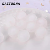 16mm Multicolor Frosted Half Hole Acrylic Beads Round Spacer for Jewelry Making