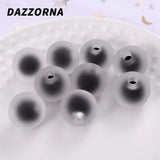 16mm Multicolor Frosted Half Hole Acrylic Beads Round Spacer for Jewelry Making