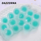 16mm Multicolor Frosted Half Hole Acrylic Beads Round Spacer for Jewelry Making