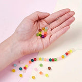 100Pcs Matte Light Candy Glass Beads 4 6 8 10mm Round Spacer Loose Beads