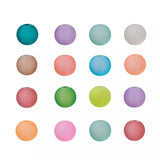 100Pcs Matte Light Candy Glass Beads 4 6 8 10mm Round Spacer Loose Beads