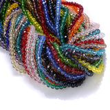 Crystal Beads Geometric Faceted Beads for Jewelry - 34 Colors