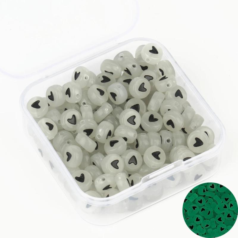 100pcs Acrylic Letter Beads Box Set Kids Jewelry Making