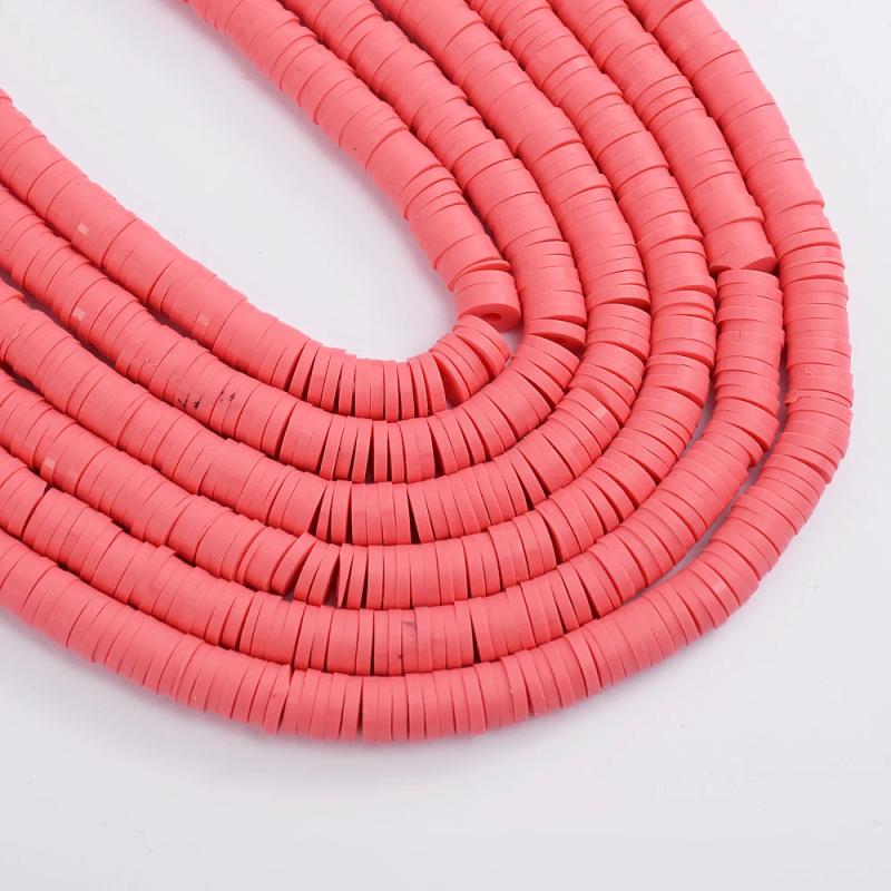 330pcs 6mm Flat Round Clay Beads DIY Jewelry Making Bracelet