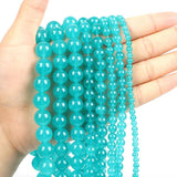 Amazonite Round Loose Beads for Jewelry Making 4-12 MM