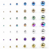 Silver Plated Hematite Beads Round Natural Stone 2-10mm Loose Beads