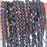 Natural SandStone Bead Matte Round Irregular Faceted Heart Loose Beads