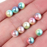3-12mm Gradient Mermaid Pearls Beads No Hole ABS Round Pearls For DIY Jewelry