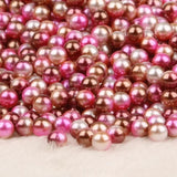 3-12mm Gradient Mermaid Pearls Beads No Hole ABS Round Pearls For DIY Jewelry
