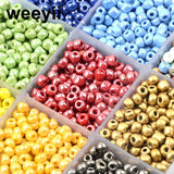 300pcs 4MM Czech Glass Seed Beads DIY Bracelet Necklace Making