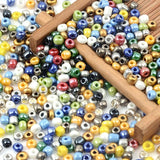 300pcs 4MM Czech Glass Seed Beads DIY Bracelet Necklace Making