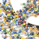 300pcs 4MM Czech Glass Seed Beads DIY Bracelet Necklace Making