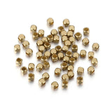 100pcs Brass Cube Square Spacer Beads for DIY Jewelry Making