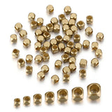 100pcs Brass Cube Square Spacer Beads for DIY Jewelry Making