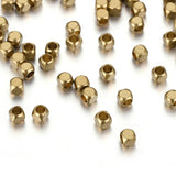 100pcs Brass Cube Square Spacer Beads for DIY Jewelry Making