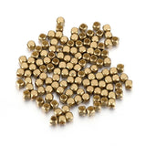 100pcs Brass Cube Square Spacer Beads for DIY Jewelry Making