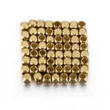 100pcs Brass Cube Square Spacer Beads for DIY Jewelry Making