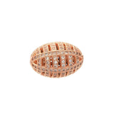 15x20mm Oval Crystal Hollow Spacer Beads for Bracelet Necklace Making