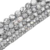 Grey Map Stone Earth Charm Beads 4/6/8/10/12 MM