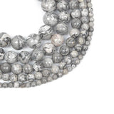 Grey Map Stone Earth Charm Beads 4/6/8/10/12 MM