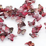 20-100pcs 10mm Multicolor Small Butterfly Czech Glass Beads Crystal Spacer Beads