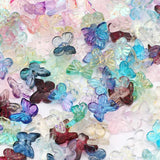 20-100pcs 10mm Multicolor Small Butterfly Czech Glass Beads Crystal Spacer Beads