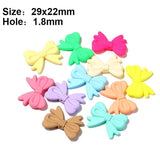 8 Colorful Bow Tie Shape Acrylic Beads for Jewelry Making DIY Bracelet Necklace