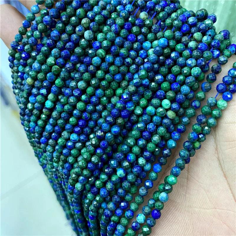 3MM Multicolor Natural Faceted Stone Beads Quartzs Amethysts Cat Eye Spacer