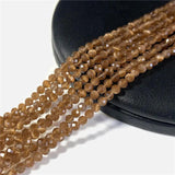 3MM Multicolor Natural Faceted Stone Beads Quartzs Amethysts Cat Eye Spacer
