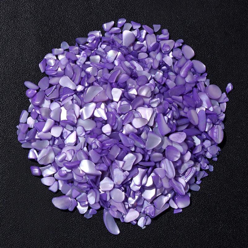 Dyed Gravel Shell Small Tiny Aurora Nail Decor Crafts 3-5mm