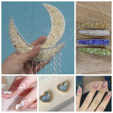 Dyed Gravel Shell Small Tiny Aurora Nail Decor Crafts 3-5mm