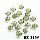 2-10mm Crystal Glass Round Beads Diy Faceted Spacer Rondelle Beads