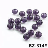 2-10mm Crystal Glass Round Beads Diy Faceted Spacer Rondelle Beads