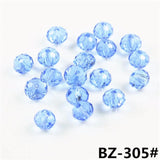 2-10mm Crystal Glass Round Beads Diy Faceted Spacer Rondelle Beads