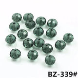 2-10mm Crystal Glass Round Beads Diy Faceted Spacer Rondelle Beads