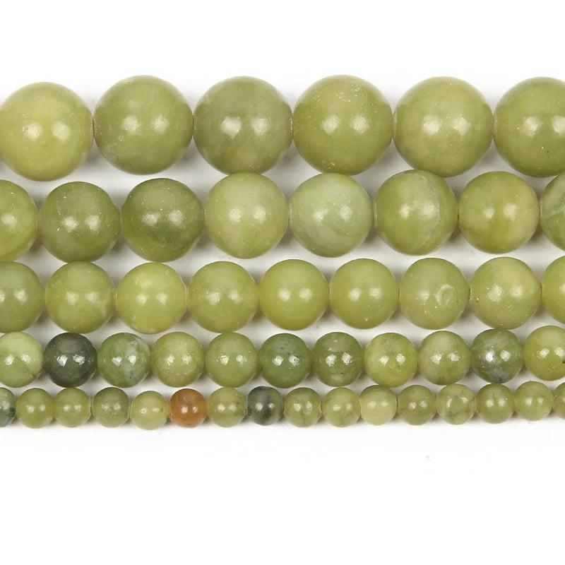 Green Southern Jadee Charm Round Loose Beads 4-12MM