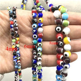 Colorful Evil Eyes Beads Evil Eye Necklace Jewelry Glass Beads
