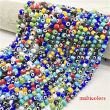 Colorful Evil Eyes Beads Evil Eye Necklace Jewelry Glass Beads