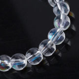 Rainbow Plated Glass Round Beads 6mm 8mm DIY Jewelry Making F70