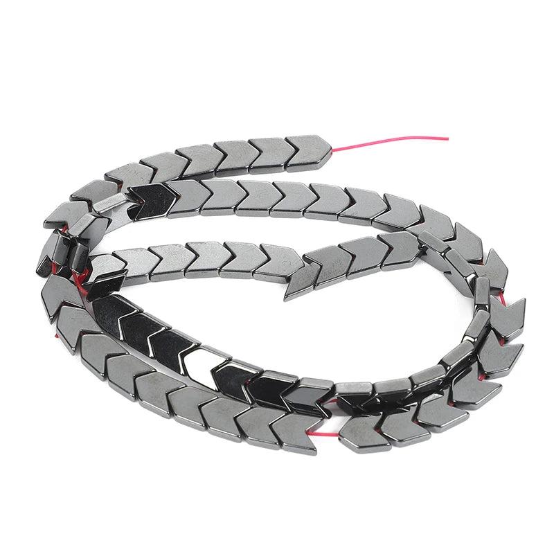 Hematite Stone V Shape Arrow Spacer Bead 1-10MM