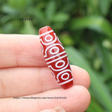 Natural Tibet Dzi Black/Red Agate Beads 10x30mm - DIY Jewelry Making