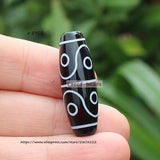 Natural Tibet Dzi Black/Red Agate Beads 10x30mm - DIY Jewelry Making