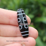 Natural Tibet Dzi Black/Red Agate Beads 10x30mm - DIY Jewelry Making
