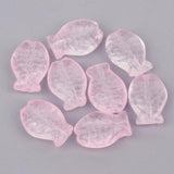 20pcs Fish Shape Lampwork Glass Beads for DIY Jewelry Making