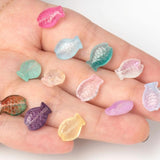20pcs Fish Shape Lampwork Glass Beads for DIY Jewelry Making