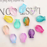 20pcs Fish Shape Lampwork Glass Beads for DIY Jewelry Making